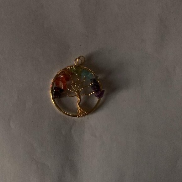 Chakra Tree Of Life Pendant - Picture 2 of 3